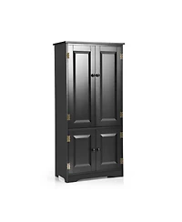 Sugift Accent Storage Cabinet with Adjustable Shelves