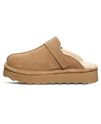 Bearpaw Women's Moxie Platform Suede Slip-On Clogs