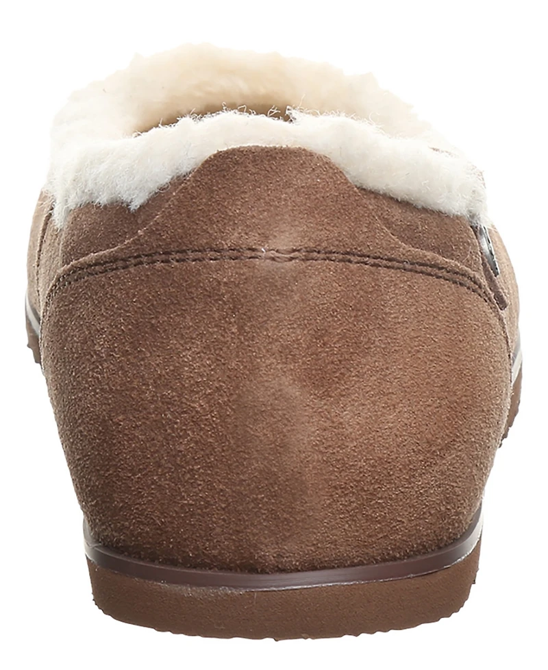 Bearpaw Women's Delphi Faux Fur Trim Ballet Flats