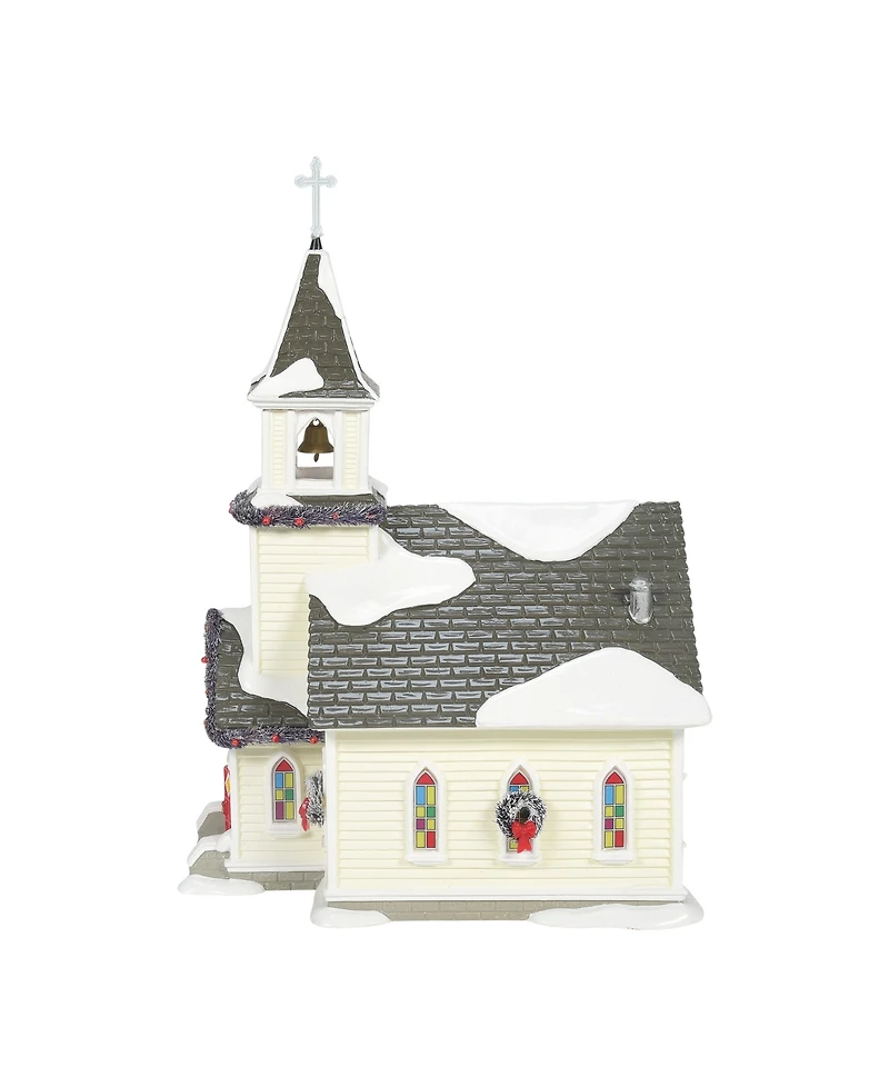 Department 56 Snow Village Holy Family Light-Up Church, Set of 2