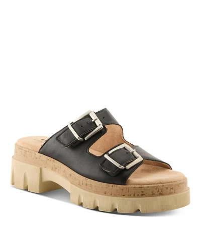 Spring Step Women's Marbello Wedge Sandal with Buckle Closure