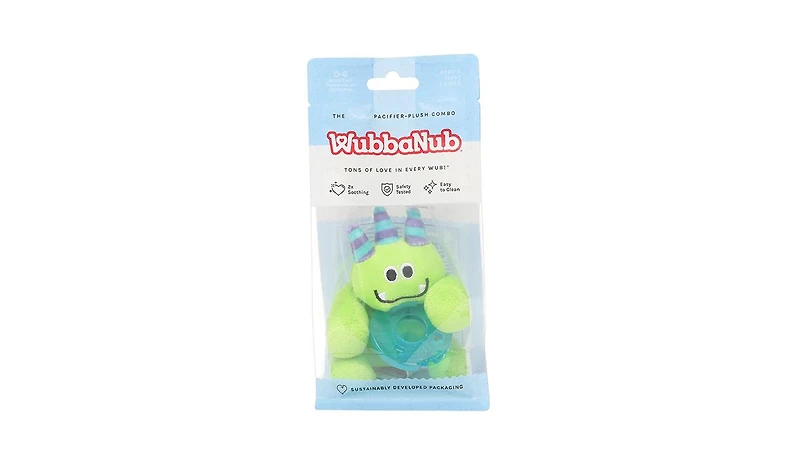 WubbaNub Infant Pacifier - Green Monster