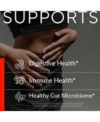 Sunergetic 4-in-1 Probiotic Prebiotic Postbiotic Digestive Enzymes for Men and Women, Gut Health and Immunity Support, 60 Count