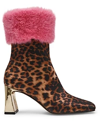 Betsey Johnson Women's Vita Pom Square Toe Dress Booties