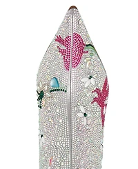 Betsey Johnson Women's Rhinestone Floral Stiletto Dress Boots