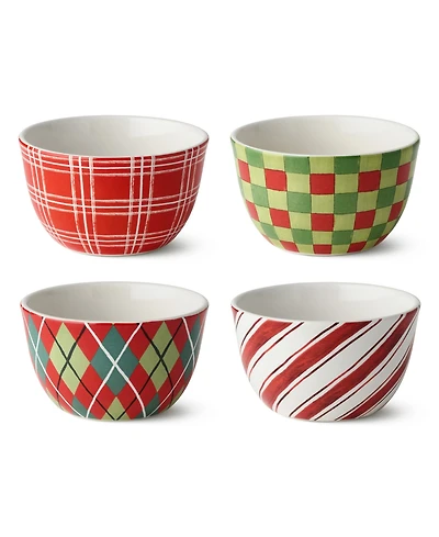 Certified International Snowman Delight Ice Cream Bowls, Set of 4