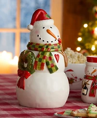 Certified International Snowman Delight 3-d Cookie Jar