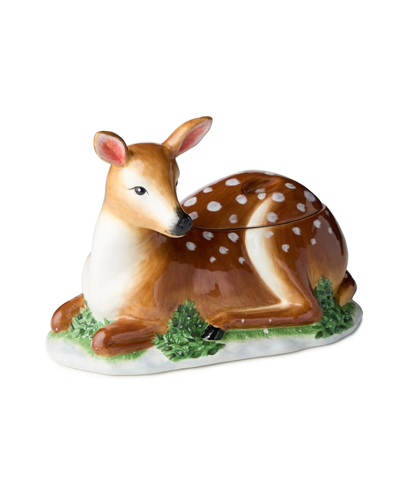 Certified International Winter Cabin 3-d Cookie Jar