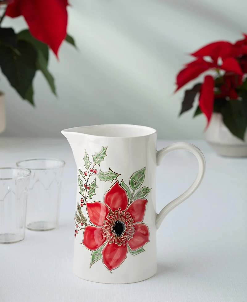 Certified International Festive Blooms Pitcher