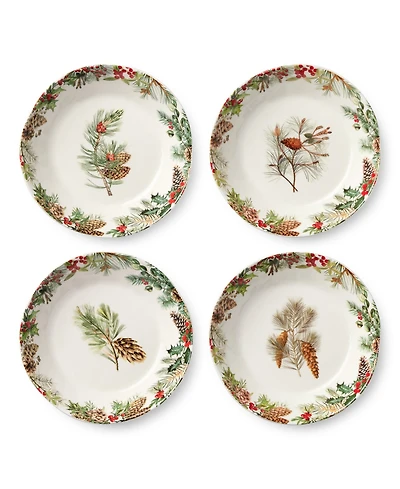 Certified International Woodland Dinner Bowls, Set of 4