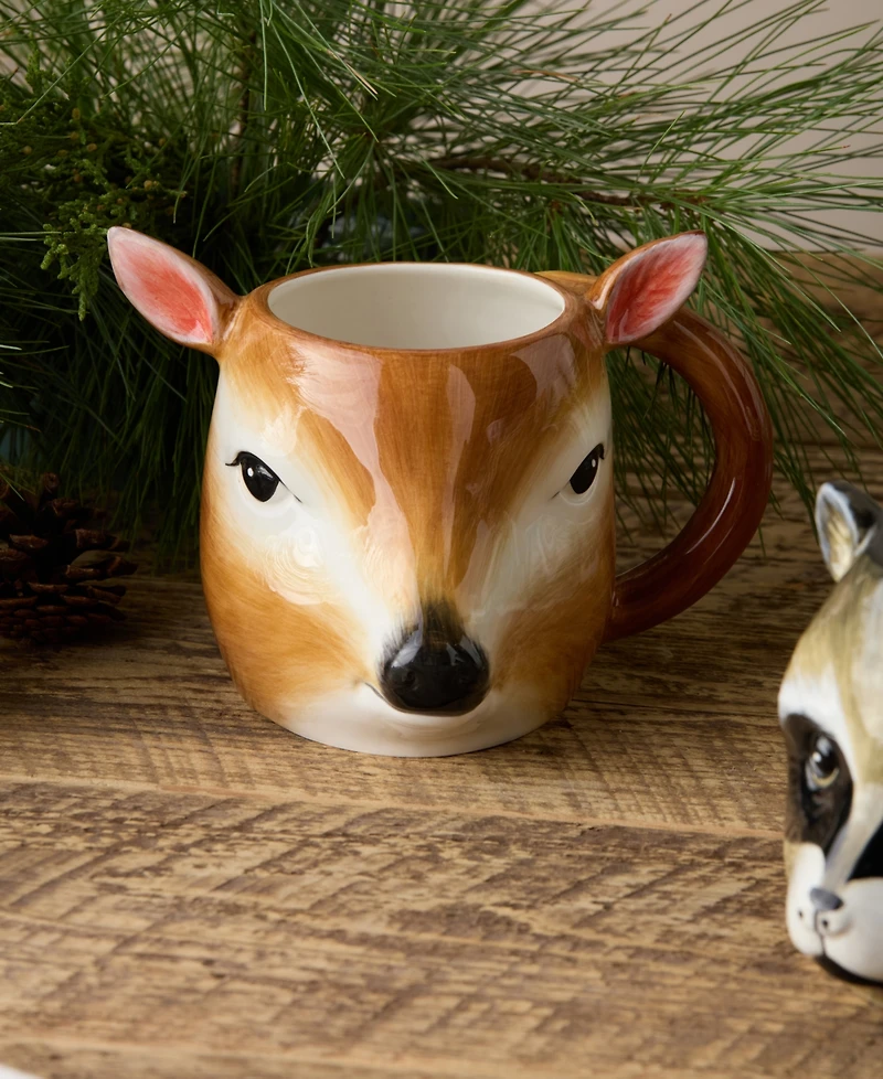 Certified International Winter Cabin Mugs, Set of 4