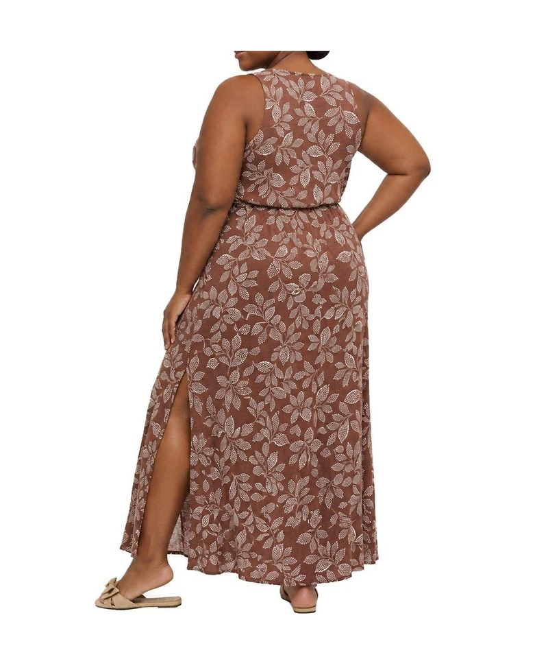Torrid Plus Belle Isle Cinched-Waist Maxi Sundress