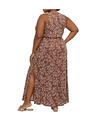 Torrid Plus Belle Isle Cinched-Waist Maxi Sundress