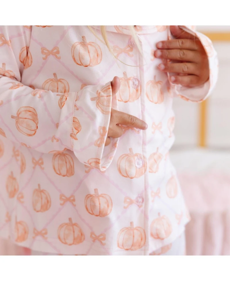 Sweet Wink Little Girls Pumpkin Trellis Lounge Set
