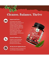 Nature's Craft Apple Cider Vinegar Capsules - Acv Supplement for Gut and Digestive Health with Cayenne - Extra Strength Acv Capsules