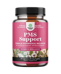 Nature's Craft Pms Support Supplement for Women - Hormone Balance with Dim, Chasteberry, Black Cohosh & Ashwagandha