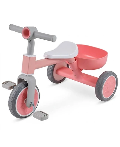 Hongge Convertible Limited-Steering Toddler Trike, 66 lb Capacity, Ages 2-4