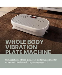 M3 Vibration Plate Exercise Machine with Resistance Bands, Remote and Bluetooth Speaker for Home Fitness and Lymphatic Drainage
