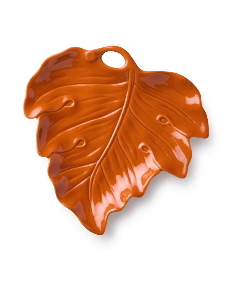 Certified International Autumn Meadows Leaf Platters, Set of 2