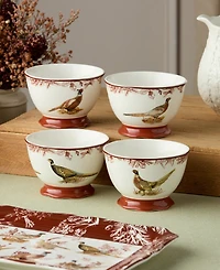 Certified International Pheasant Grove Ice Cream Bowls, Set of 4