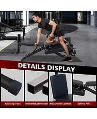 Sevorley Adjustable Foldable Weight Bench for Home Gym Workouts with Accessories and 660 lb Capacity