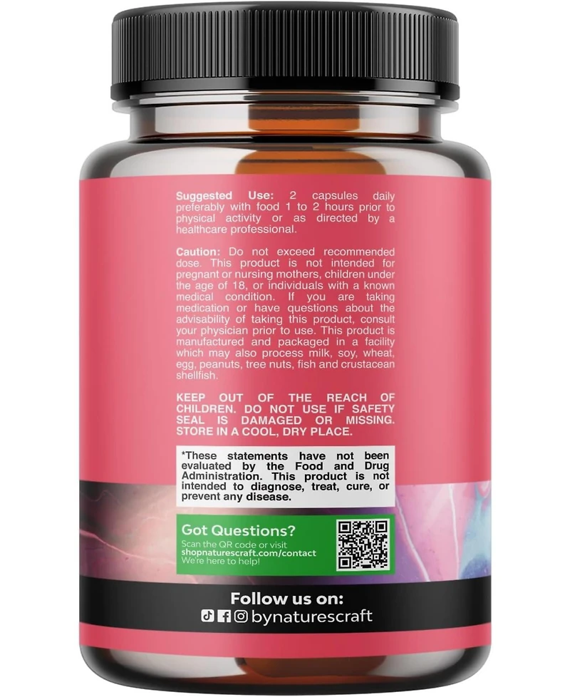 G-Curve Advanced Formula for Women, Horny Goat Weed with Maca and Tribulus Terrestris for Enhanced Energy Mood and Performance, Nature's Craft, 90ct