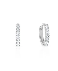 Tiny Blessings Timeless Pave Huggie Hoops Earrings
