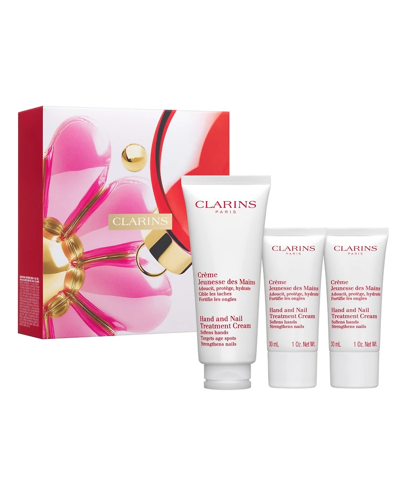 Clarins 3-Piece Hand & Nail Nourishing Treatment Cream Gift Set