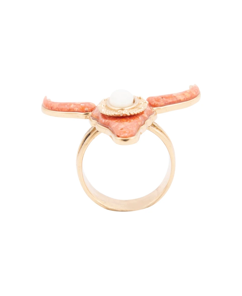 Barse Longhorn Orange Sponge Coral Golden Ring