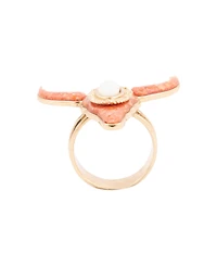 Barse Longhorn Orange Sponge Coral Golden Ring