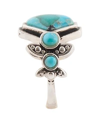 Barse Emile Blue Turquoise and Silver Ring