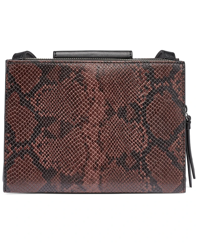 Calvin Klein Sybil Small Crossbody Adjustable Faux Leather Shoulder Bag