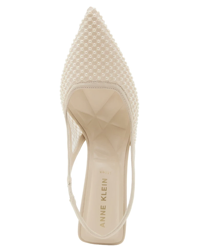 Anne Klein Women's Itzy Embellished Slingback Pumps
