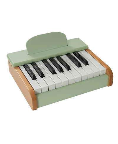 Hongge 18-Key Wooden Battery-Operated Piano, Ages 3+