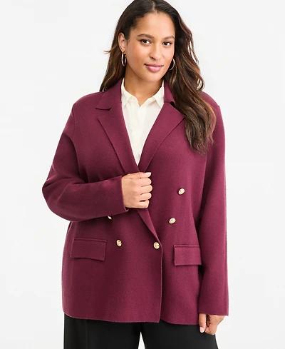 I.n.c. International Concepts Plus Sweater Blazer, Macy's Exclusive