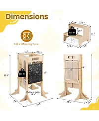 Hongge Ages 3+ Foldable Montessori Activity Panels Tower