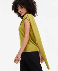 I.n.c. International Concepts Women's Sleeveless Scarf-Detail Sweater, Macy's Exclusive