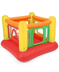 Hongge 3-in-1 Inflatable Bounce House, 63" x 63" x 49", 110 lbs Capacity, Ages 3+
