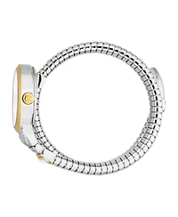Roberto Cavalli Women's Serpente Ornato Quartz Two Tone Stainless Steel Bracelet Watch