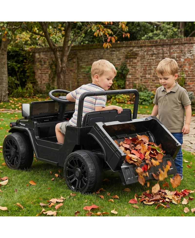 Sugift 12V Electric Ride-On Truck with Remote Control and Dump Bed, Ages 3+