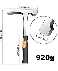 Xdovet Mason Brick Hammer Forged Steel Shock Reduction Handle