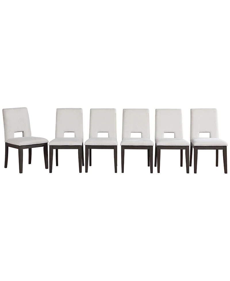 Summit 6-Piece Upholstered Side Chair Set, Macy's Exclusive