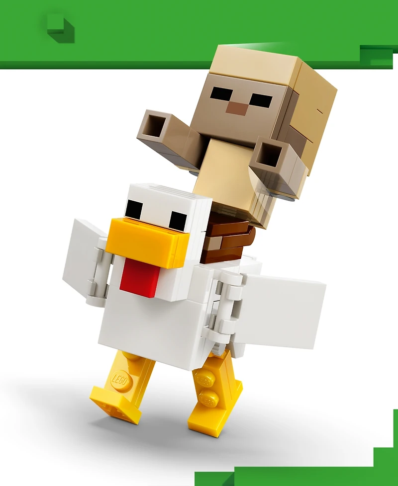 Lego Minecraft Chicken Jockey Desert Attack 21592 428-Piece Building Set, Ages 9+