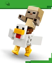 Lego Minecraft Chicken Jockey Desert Attack 21592 428-Piece Building Set, Ages 9+