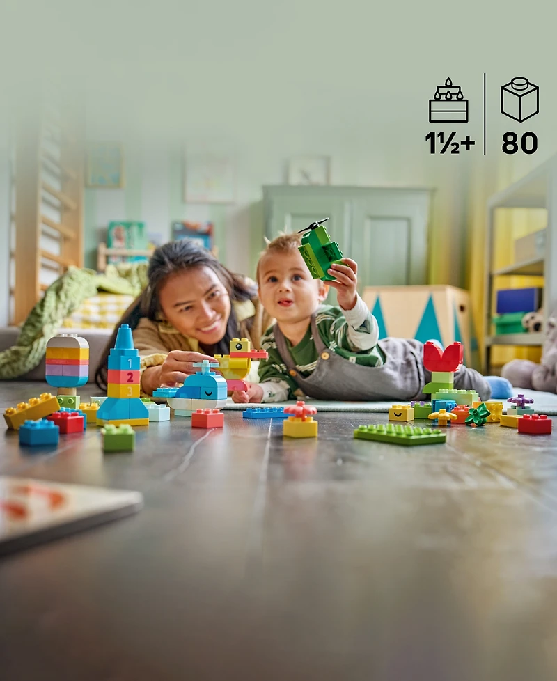 Lego Duplo Classic Colorful Creative Box 10479 80-Piece Building Set, Ages 1½+