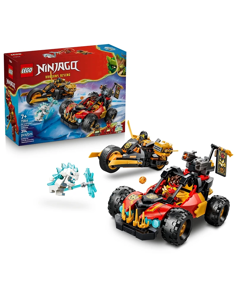 Lego Ninjago Kai and Cole's Combiner Vehicles 71864 394-Piece Building Set, Ages 7+