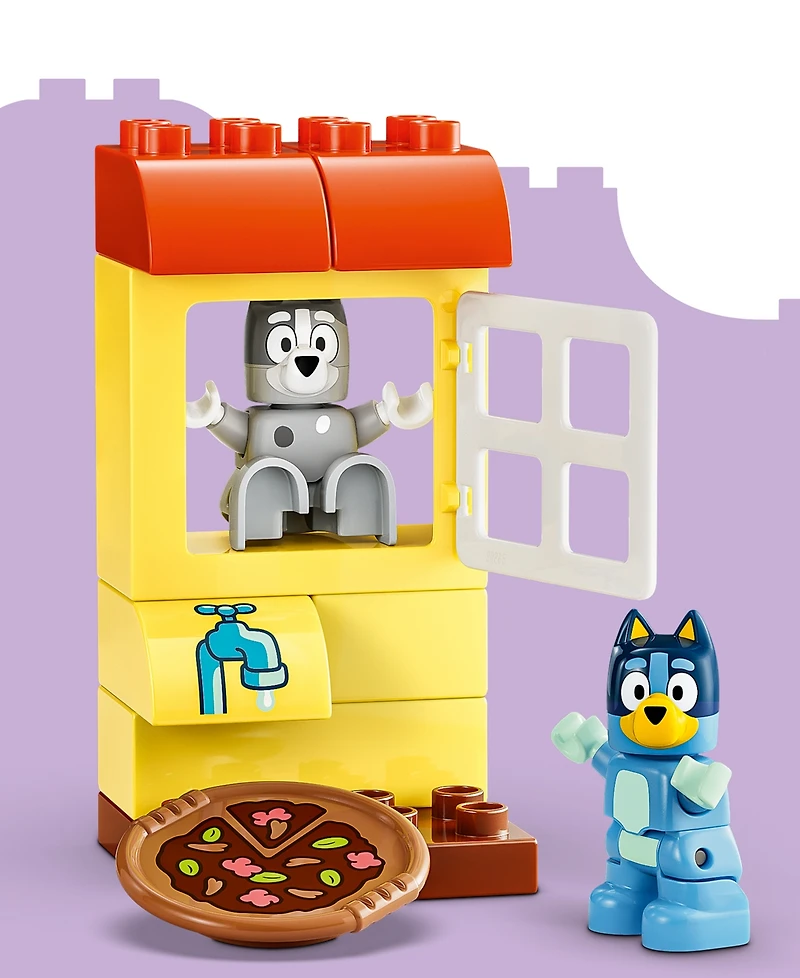 Lego Bluey Pizza Girls with Muffin and Bluey 10469 44-Piece Building Set, Ages 2+