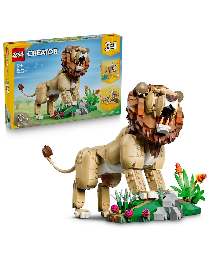 Lego Wild Animals Majestic Lion 31386 839-Piece Building Set, Ages 9+