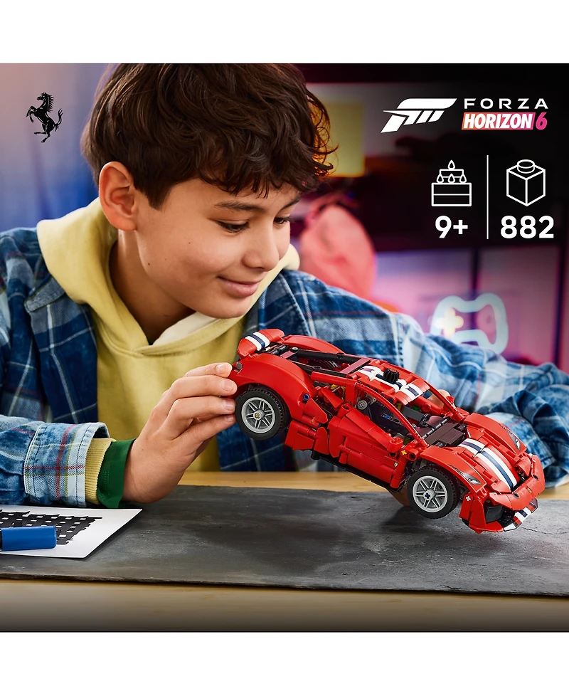 Lego Technic Ferrari 488 Pista 42235 882-Piece Building Set, Ages 9+