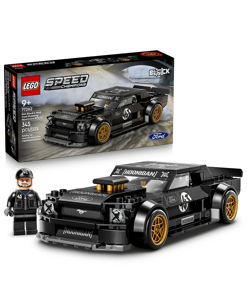 Lego Ken Block's '65 Ford Mustang Hoonicorn V1 77262 345-Piece Building Set, Ages 9+